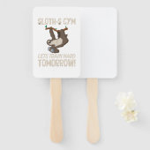 Sloth Gym Lasse hart trainieren Morgen Fächer (Vorne und Hinten)