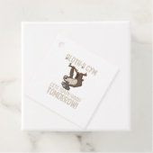 Sloth Gym Lasse hart trainieren Morgen Geschenkanhänger (Beispiel)