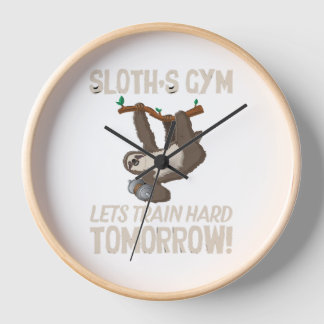 Sloth Gym Lasse hart trainieren Morgen Uhr