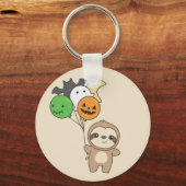 Sloth Halloween Balloons Kids Niedlicher Tiere Key Schlüsselanhänger (Vorderseite)