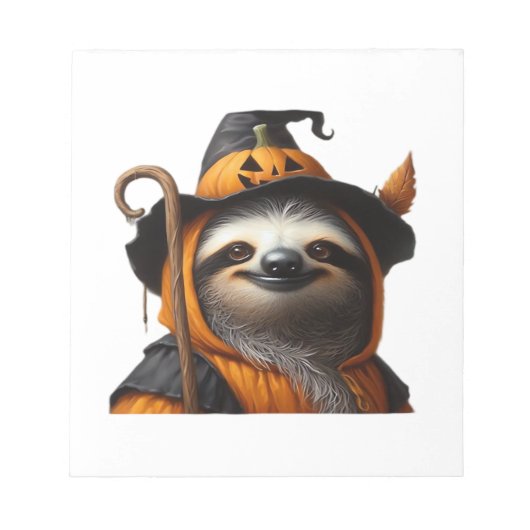Sloth Halloween Classic T-Shirt Notizblock (Vorderseite)