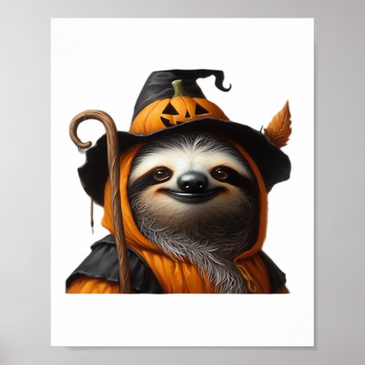 Sloth Halloween Classic T-Shirt Poster (Vorne)