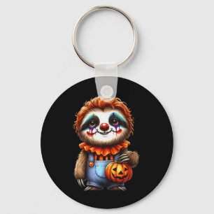Sloth Halloween Clown Outfit Niedlich Kawaii Sloth Schlüsselanhänger