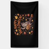 Sloth Halloween Day Classic T - Shirt Banner (Vertikal)