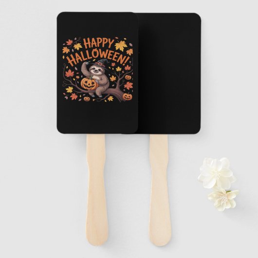 Sloth Halloween Day Classic T - Shirt Fächer (Vorne und Hinten)