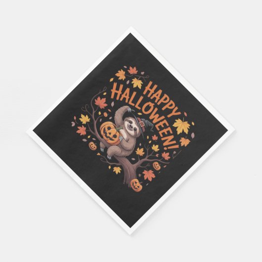 Sloth Halloween Day Classic T - Shirt Serviette (Ecke)