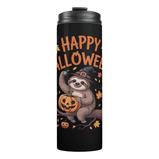 Sloth Halloween Day Classic T-Shirt Thermosbecher (Vorderseite)