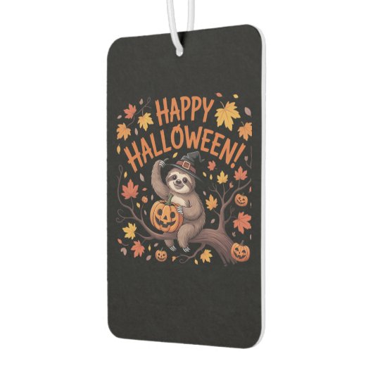 Sloth Halloween Day Oversified T - Shirt Autolufterfrischer (Links)