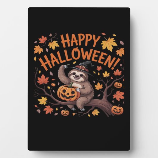 Sloth Halloween Day Oversified T - Shirt Fotoplatte (Vorderseite)
