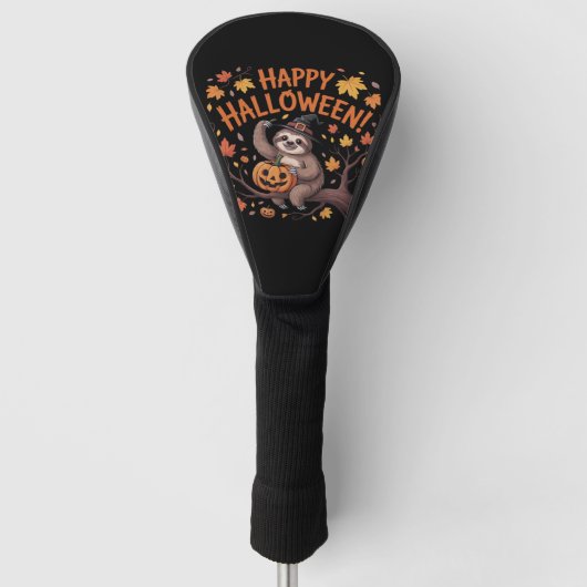 Sloth Halloween Day Oversified T - Shirt Golf Headcover (Vorderseite)