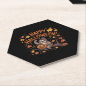 Sloth Halloween Day Oversified T - Shirt Untersetzer (angewinkelt)