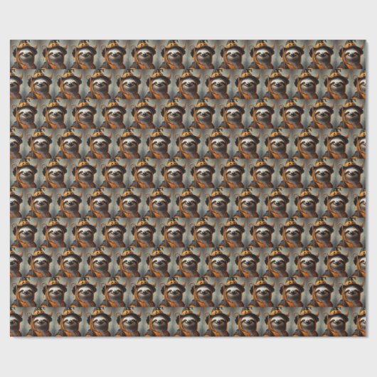Sloth Halloween Geschenkpapier (Flach)
