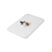 Sloth Halloween Ghost Witch Hat Animal Lovers Boys Badematte (Schrägansicht)