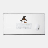 Sloth Halloween Ghost Witch Hat Animal Lovers Boys Schreibtischunterlage (Tastatur & Maus)