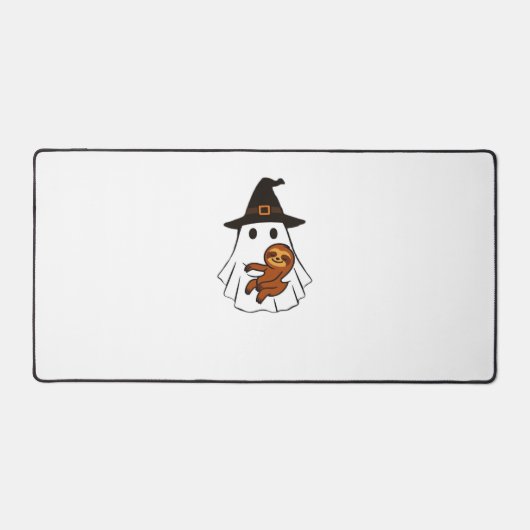 Sloth Halloween Ghost Witch Hat Animal Lovers Boys Schreibtischunterlage (Vorderseite)