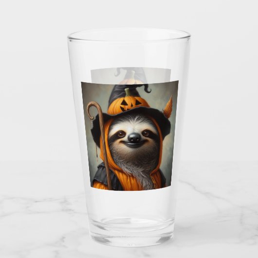 Sloth Halloween Glas (Vorderseite)