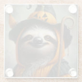 Sloth Halloween Glasuntersetzer (Rückseite)