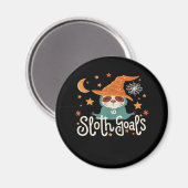 Sloth Halloween Goals Classic T - Shirt Magnet (Vorderseite/Rückseite)