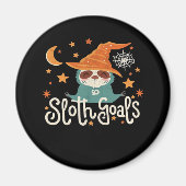 Sloth Halloween Goals Classic T - Shirt Magnet (Vorne)