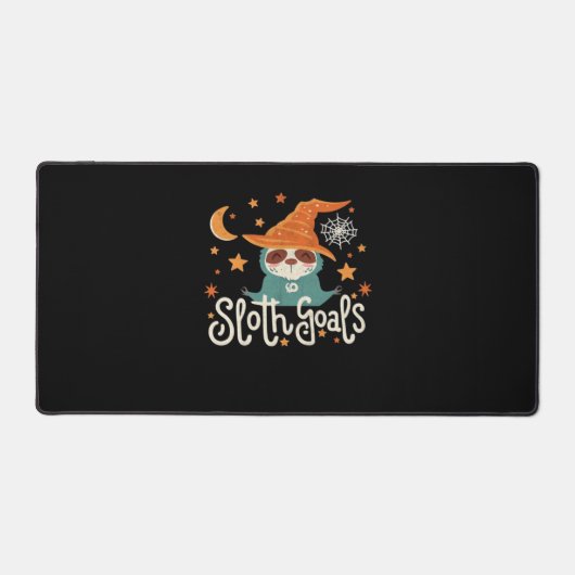 Sloth Halloween Goals Classic T - Shirt Schreibtischunterlage (Vorderseite)