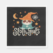 Sloth Halloween Goals Classic T - Shirt Serviette (Vorderseite)