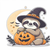 Sloth Halloween Motif Cute Classic T-Shirt Aufkleber (Vorderseite)