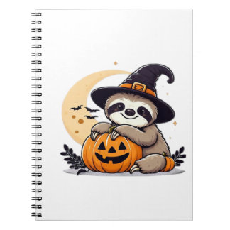 Sloth Halloween Motif Cute Classic T-Shirt Notizblock