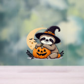 Sloth Halloween Motif Niedlicher klassischer T - S Acrylschild (Neutral)