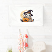 Sloth Halloween Motif Niedlicher klassischer T - S Banner (Insitu)
