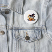 Sloth Halloween Motif Niedlicher klassischer T - S Button (Beispiel)