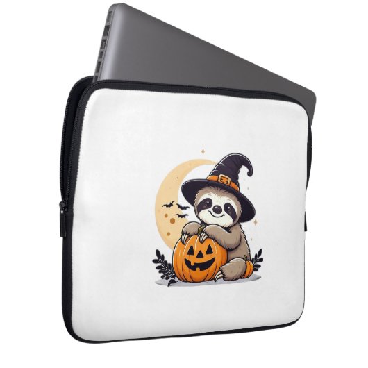 Sloth Halloween Motif Niedlicher klassischer T - S Laptopschutzhülle (Vorne Rechts)