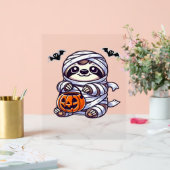 Sloth Halloween Mummy Kids Women Men Sloth Classic Acrylschild (Hochzeit)