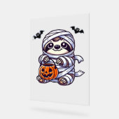 Sloth Halloween Mummy Kids Women Men Sloth Classic Acrylschild (Winkel)