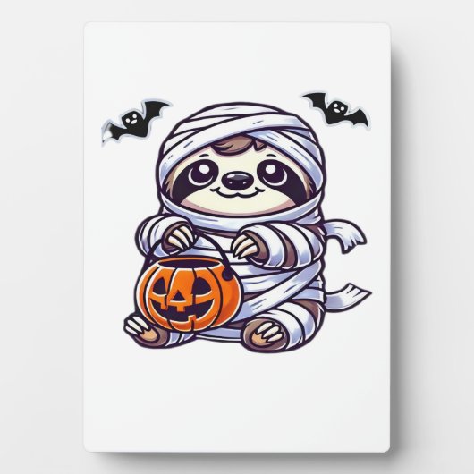 Sloth Halloween Mummy Kids Women Men Sloth Classic Fotoplatte (Vorderseite)