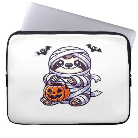 Sloth Halloween Mummy Kids Women Men Sloth Classic Laptopschutzhülle (Vorderseite)