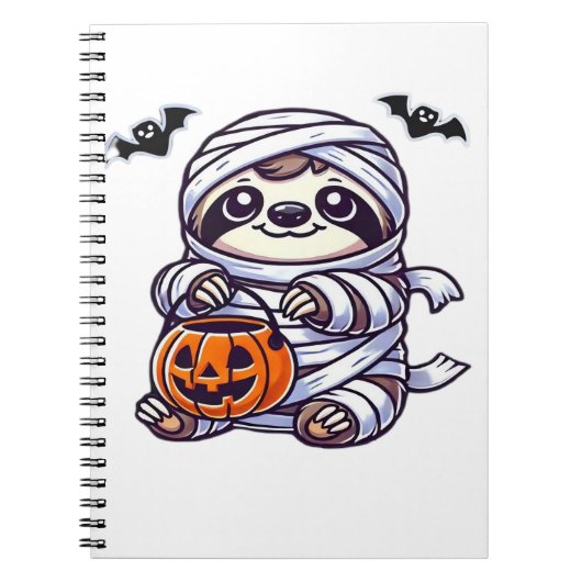 Sloth Halloween Mummy Kids Women Men Sloth Classic Notizblock (Vorderseite)