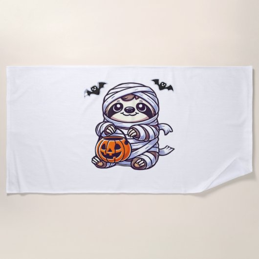 Sloth Halloween Mummy Kids Women Men Sloth Classic Strandtuch (Vorderseite)