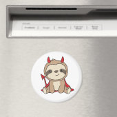 Sloth Halloween Niedlich Devil Hexenkostüm Magnet (In Situ (Geschirrspüler))