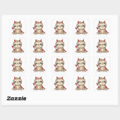 Sloth Halloween Niedlich Devil Hexenkostüm Square  Quadratischer Aufkleber (Blatt)