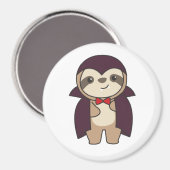 Sloth Halloween Niedlich Devil Vampire Costume Magnet (Vorderseite/Rückseite)