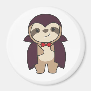 Sloth Halloween Niedlich Devil Vampire Costume Magnet