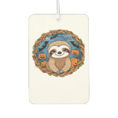 sloth, halloween, october, autumn, thanksgiving Ov Autolufterfrischer (Vorderseite)