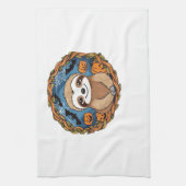 sloth, halloween, october, autumn, thanksgiving Ov Geschirrtuch (Vertikal)