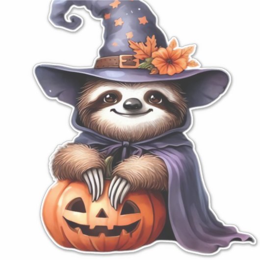 Sloth Halloween Outfit Classic T - Shirt Aufkleber (Vorderseite)