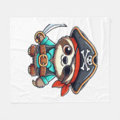 Sloth Halloween Pirate Kids Women Men Sloth Classi Fleecedecke (Vorderseite (Horizontal))