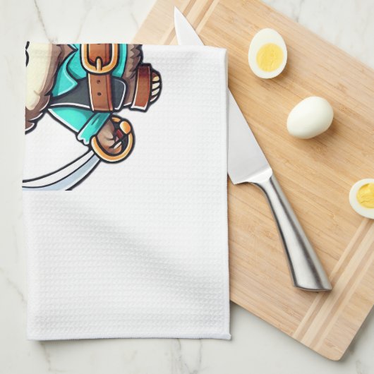 Sloth Halloween Pirate Kids Women Men Sloth Classi Geschirrtuch (Viertel Falte)