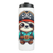 Sloth Halloween Pirate Kids Women Men Sloth Classi Thermosbecher (Vorderseite)