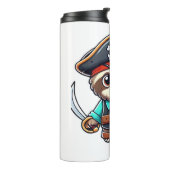 Sloth Halloween Pirate Kids Women Men Sloth Classi Thermosbecher (Nach links gedreht)