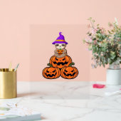 Sloth Halloween Premium T - Shirt Acrylschild (Hochzeit)