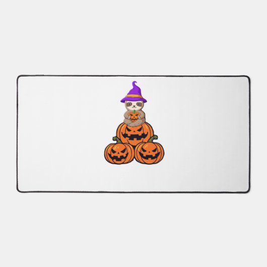 Sloth Halloween Premium T-Shirt Schreibtischunterlage (Vorderseite)